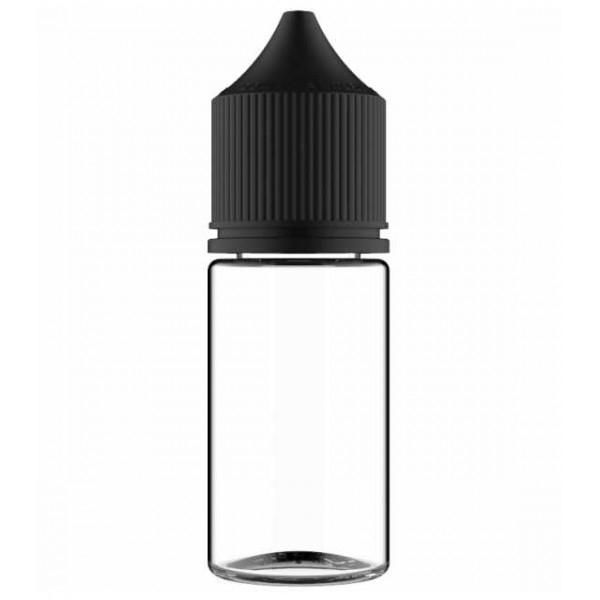 Chubby Gorilla 30ml Clear Stubby V3 Solid Black Cap Chubby Gorilla 30ml Clear Stubby V3 Solid Black Cap