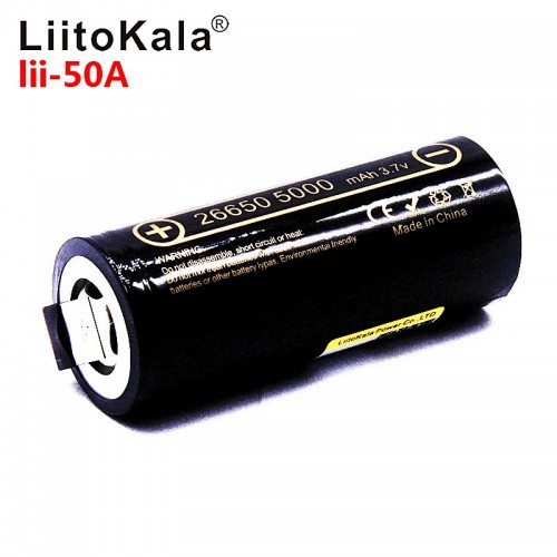 LiitoKala 26650 5000mah Battery Lii-50A