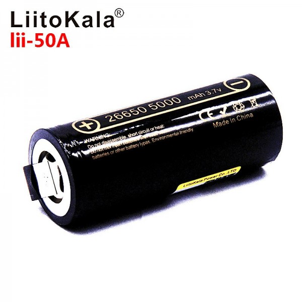 LiitoKala 26650 5000mah Battery Lii-50A