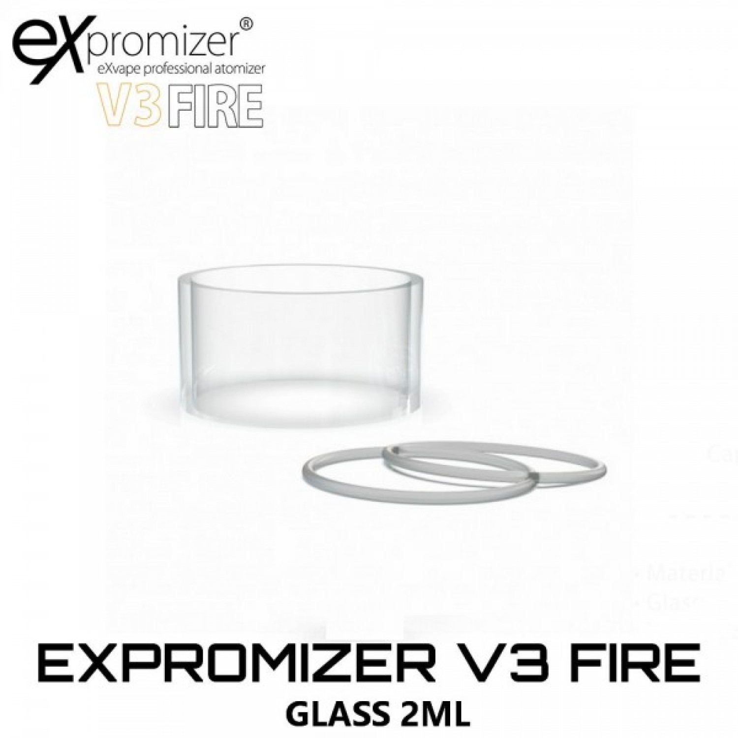 Exvape Expromizer V3 Fire Glass Tube