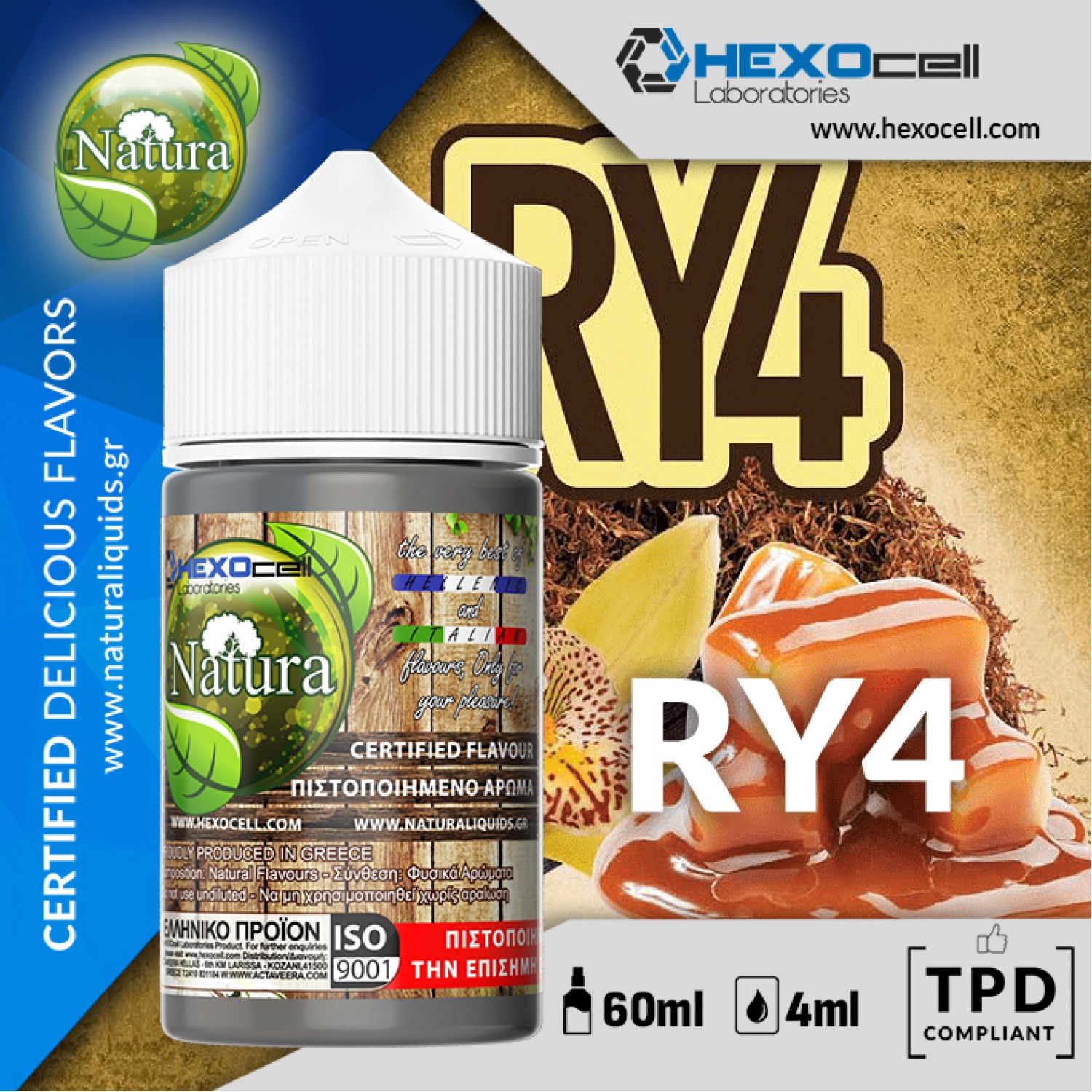 Hypermix Ultra - Natura RY4 Tobacco 4ml (60ml)