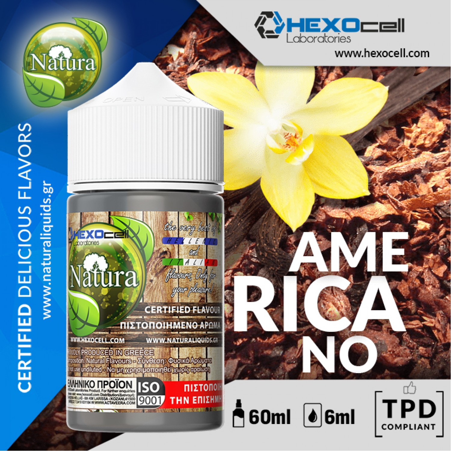 Hypermix Ultra - Natura Americano Tobacco 6ml (60ml)