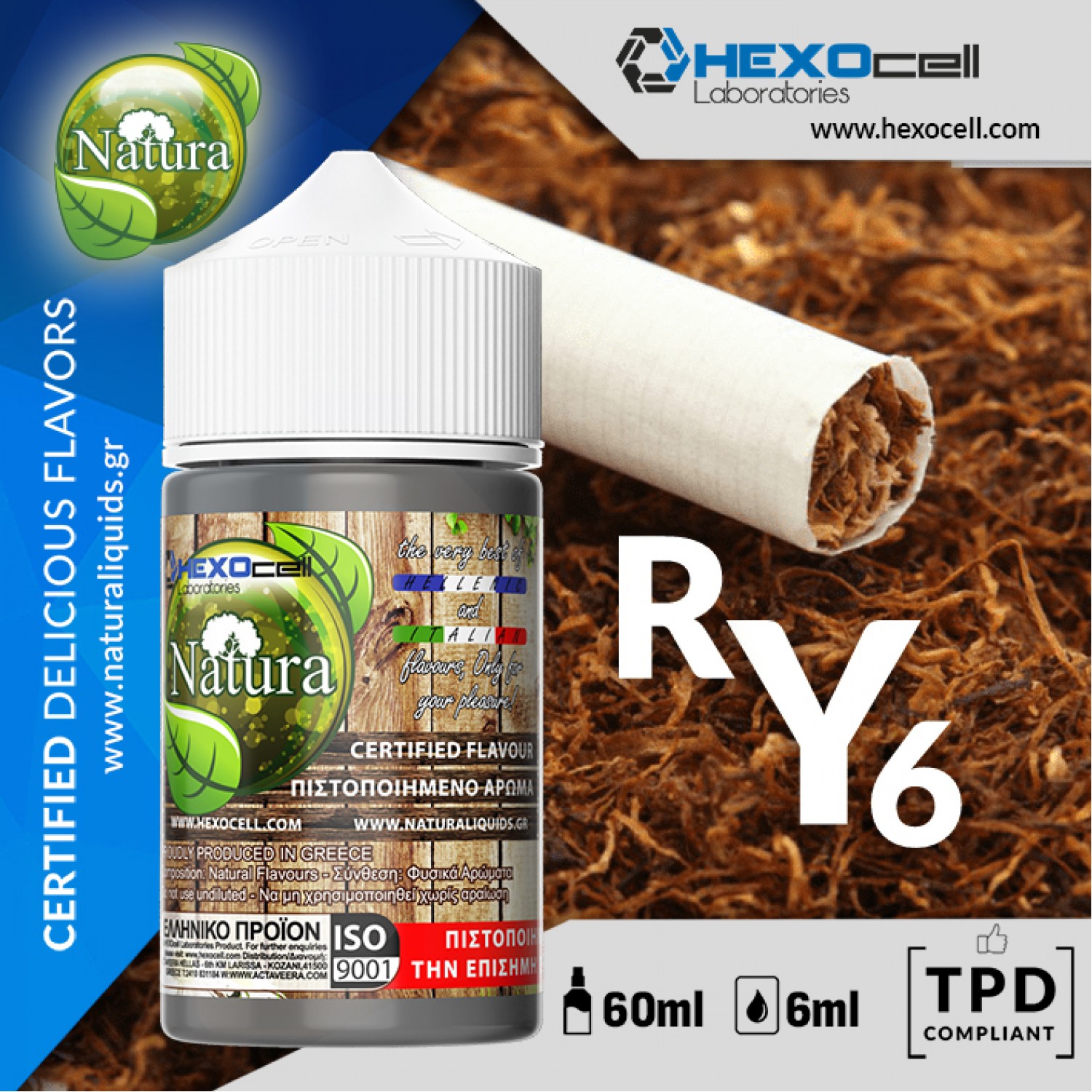 Hypermix Ultra - Natura RY6 Tobacco 6ml (60ml)