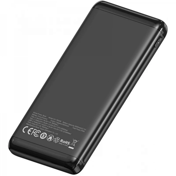 XO Power Bank 10000mAh, LED indicator, black – PB312